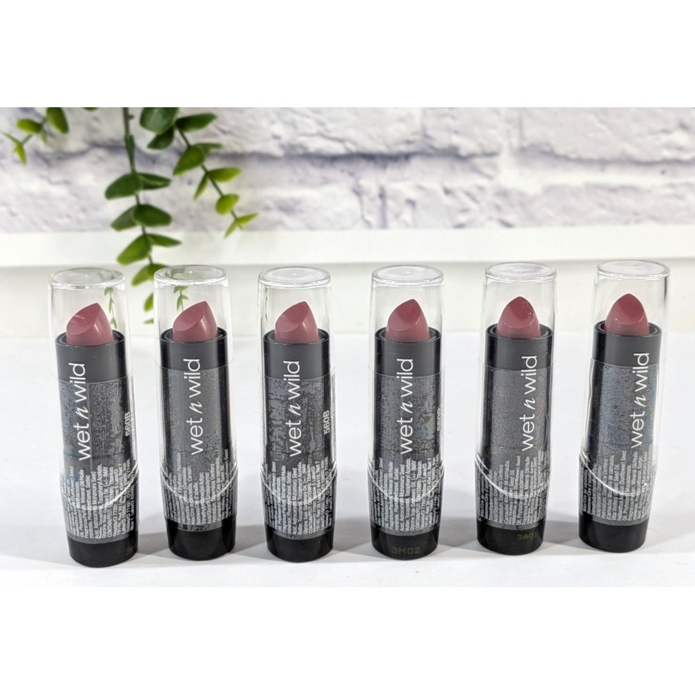 SEALED STOCK UP LOT 6💋New Wet n Wild Silk Finish Lipstick 560B Secret Muse